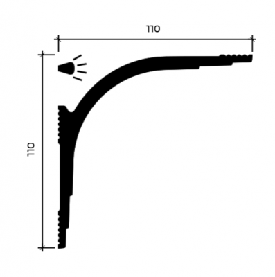 карниз U.6.50.403 в интерьере