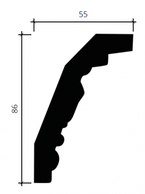 карниз 1.50.274 гибкий в интерьере
