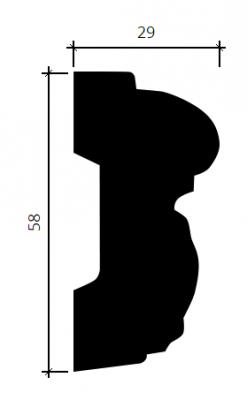 молдинг 1.51.351 в интерьере