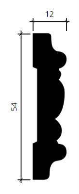 молдинг 1.51.324 в интерьере