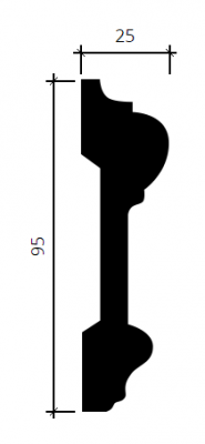 молдинг 1.51.307 в интерьере