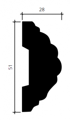 молдинг 1.51.361 в интерьере