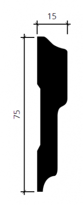 молдинг 1.51.342 в интерьере